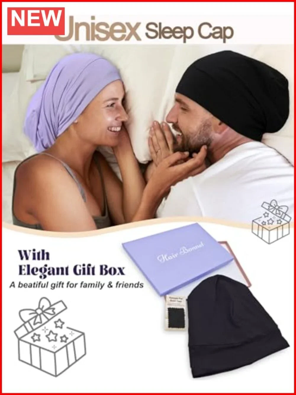 22 Momme 100% Mulberry Silk Sleep Cap Adjustable Night Bonnet for Hair Care